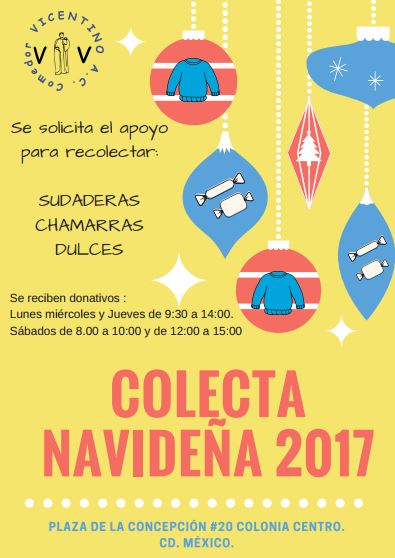 Colecta Navideña 2017.